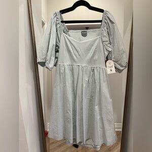 Arula Sage Green Open Back Dress